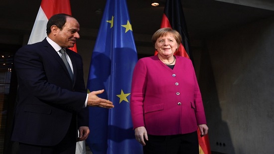 Sisi and Merkel discuss regional issues such as Libyan crisis