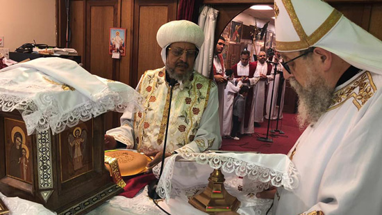 Archbishop Markos celebrates the Holy Mass at the Papal Headquarters of New Jersey