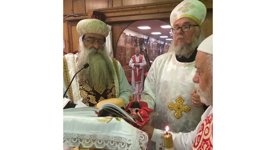 Bishop Takla presides over the Divine Liturgy of St. Mark feast in New Jersey