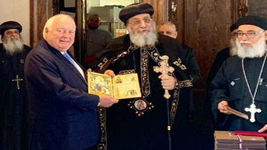 Mayor of Düsseldorf receives Pope Tawadros in Germany