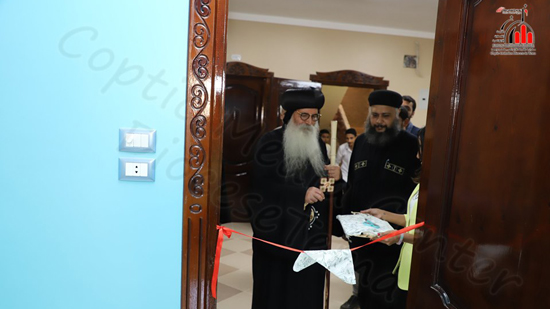 Bishop Isaac opens Habib Medical Center in the village of Hama