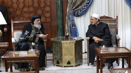 Egypts Coptic Pope visits Al-Azhars Grand Imam to express greetings on Eid Al-Fitr