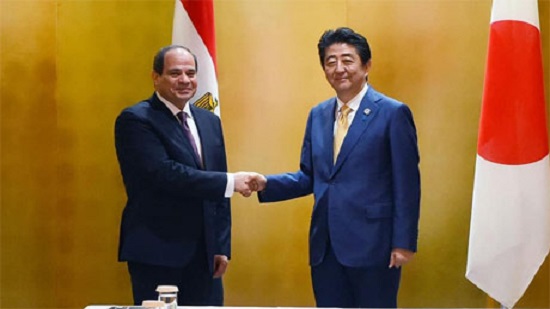 Egypts Sisi holds talks with Japans PM Shinzo Abe in Osaka ahead of attending G20 Summit