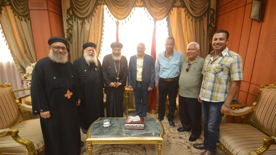 Governor of Port Said receives a delegation from the Coptic Church