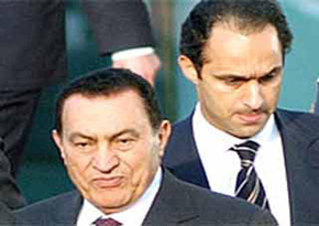 In new posters, Mubarak son for Egypt president