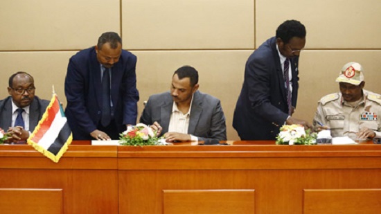 In Photos Sudans Transitional Military Council opposition coalition ink deal on constitutional declaration
