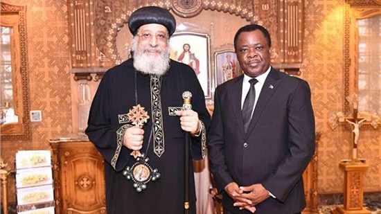Guineas Ambassador to Cairo Visits Pope Tawadros