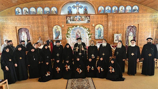Pope Tawadros ordains 7 new nuns at St. George Monastery in Haret Zewaila 