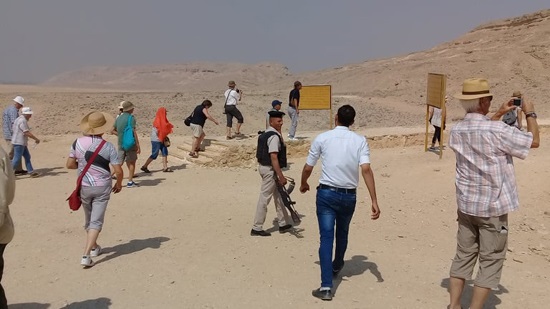 Tourists from 3 countries visit the path of the Holy Family in Minya 