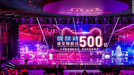 Singles Day sales for Alibaba top $38 billion breaking last year s record
