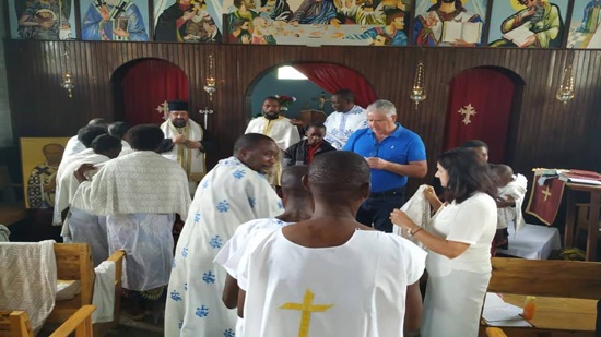 Archbishop of Zambia and Malawi baptizes 47 children 