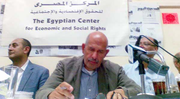 Road to labor rights begins with democracy, ElBaradei tells workers