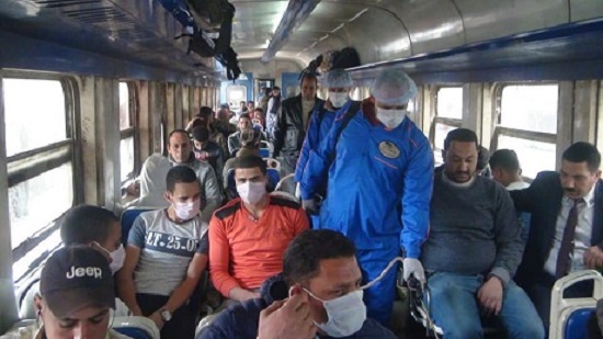 Egypts Metro and railways give out face masks at peak hours to prevent spread of coronavirus