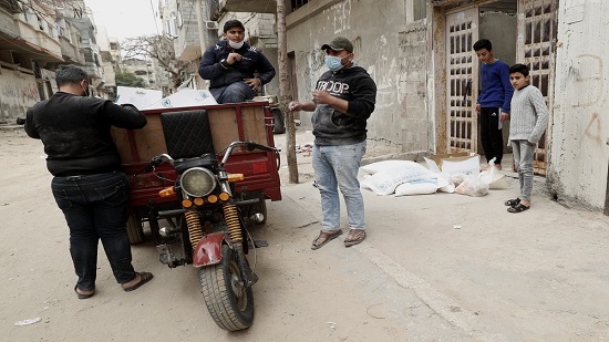 UN begins home food drops for Gaza’s needy to stem virus
