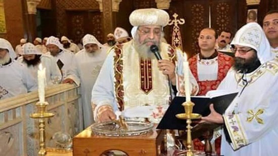 Pope celebrates the Mass of Maundy Thursday at St. Bishoy monastery