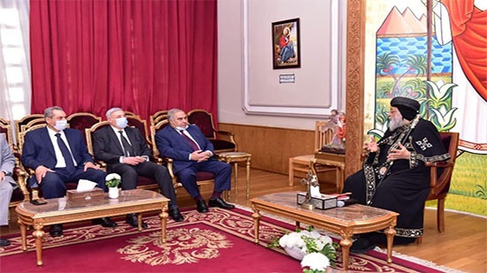 Pope Tawadros Receives head of the Supreme Constitutional Court