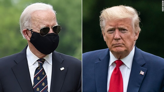 Mask and all Biden crushes Trump