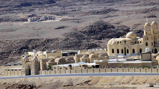 The Monastery of St. Paula in the Red Sea receives visitors