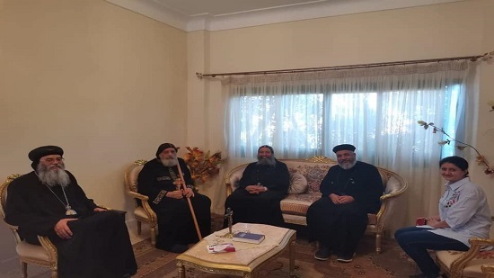 Pope Tawadros meets with Bishop Antonius of Jerusalem

