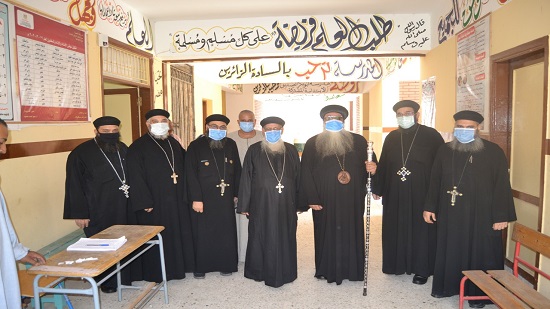 Bishop Takla casts his vote in the Senate run-off
