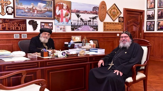 Pope Tawadros receives Priest of the Coptic Church in Canada
