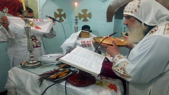 Bishop Yousab celebrates the feast of St. Ruice
