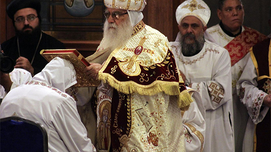 Coptic Church celeberates the eighth anniversary of Pope Tawadros enthronement 
