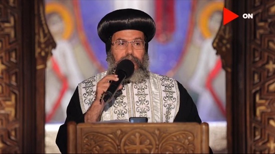 Bishop of Mit Ghamr delivers a Sunday sermon on Egyptian satellite channels
