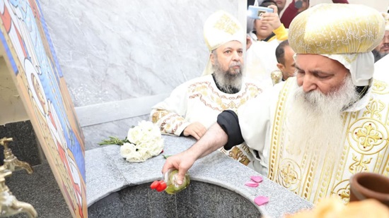 Bishop Isaac inaugurates the Church of the Saints in Kom Gharib Village
