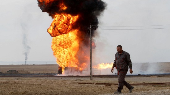 Two small Iraqi oil wells set ablaze in terrorist attack ministry says
