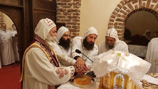 New monk ordained at the Archangel Monastery in Biryat Al-Asas in Naqada
