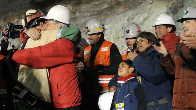 Joy as Chile miners reach surface