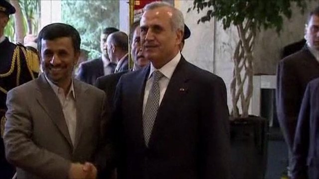 Iran's Mahmoud Ahmadinejad 'backs united Lebanon'