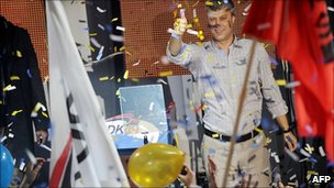 Kosovo PM Hashim Thaci claims election victory
