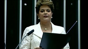 Dilma Rousseff sworn in as Brazil's new president
