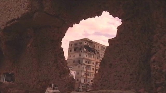 Libya conflict: Gaddafi 'cluster bombing Misrata'
