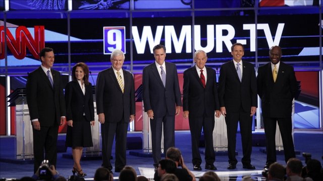 Republican 2012 hopefuls open debate in New Hampshire
