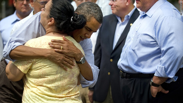 Obama visits storm-battered New Jersey
