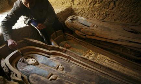 Two ancient Egyptian sarcophagus covers seized in Jerusalem