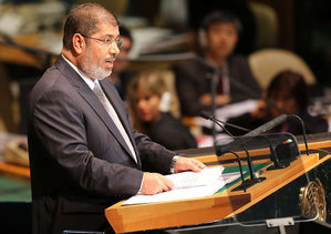 Egyptian leader speaks out at U.N.
