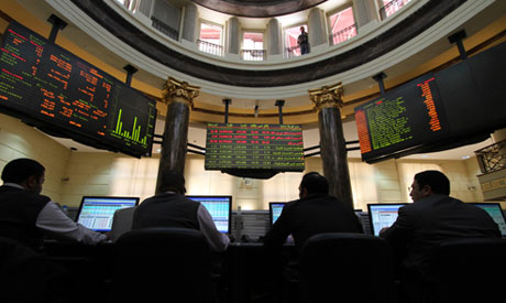 Egyptian stock market climbs as protests ebb