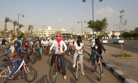 Egypt women ride bikes to defy sexual harassment
