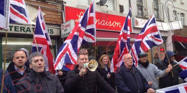 Far-right British party protests at MB HQs in London, urging expulsion