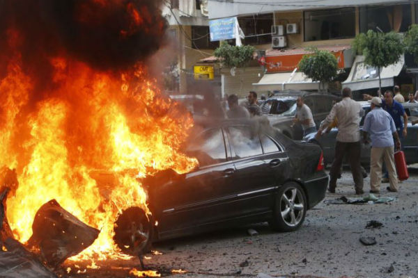 Torching priest’s car in Assiut