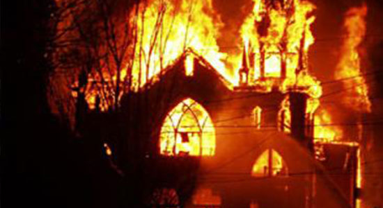 Three accused of burning the Evangelical Church in Mallawi arrested