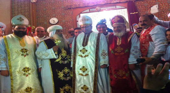 Bishop Cyril ordains a new priest at the Epiphany feast