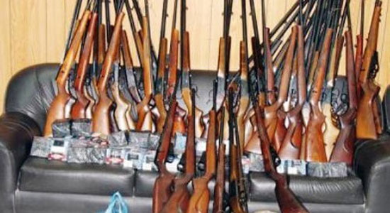 Extensive security campaign around  governorates  detected  683 firearm and  3 weapons’ factories