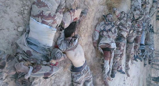 Military spokesman published photos for terrorists killed in Sinai