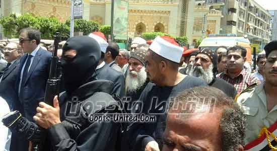 Al-Azhar and Church offer condolences in funeral of police martyr in Beni Suef