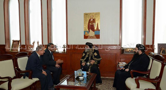 Pope Tawadros II receives Egyptian ambassador in Ethiopia